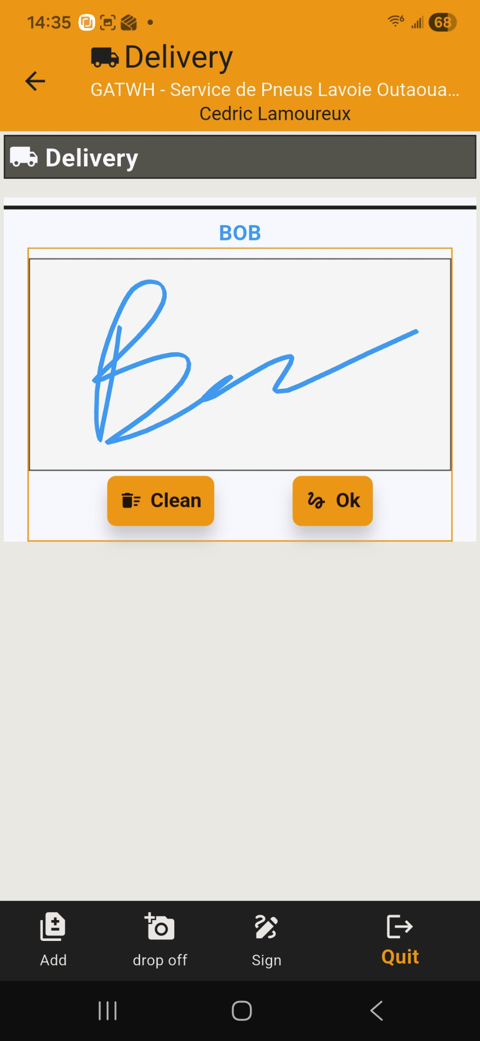 Electronic signature capture